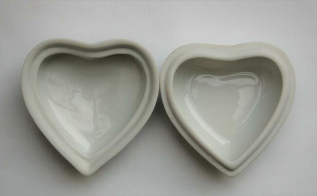 Puzderko szkatułka serce porcelana Ćmielów vintage