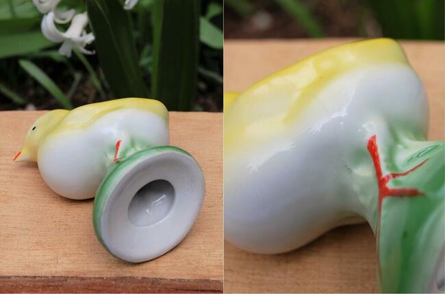 Kurczak pisklę, figurka porcelana Ćmielów vintage