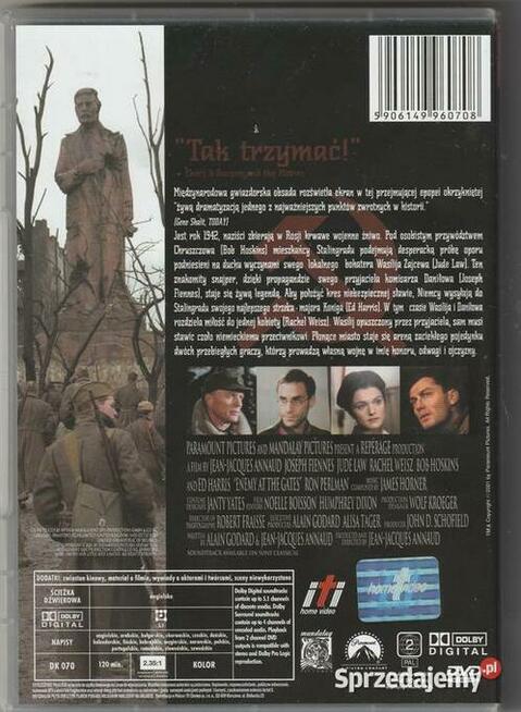 Wróg u Bram J. Fiennes, J. Law, DVD