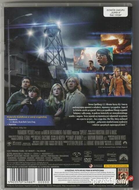 Super 8 Steven Spielberg DVD