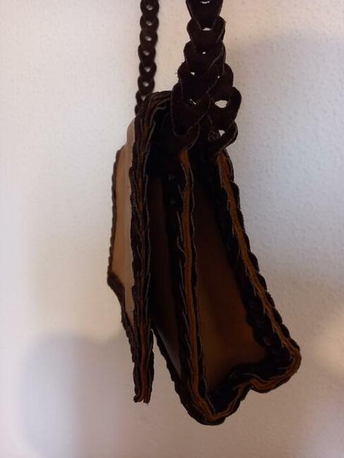 Skórzana torebka damska na ramię.Skóra naturalna.