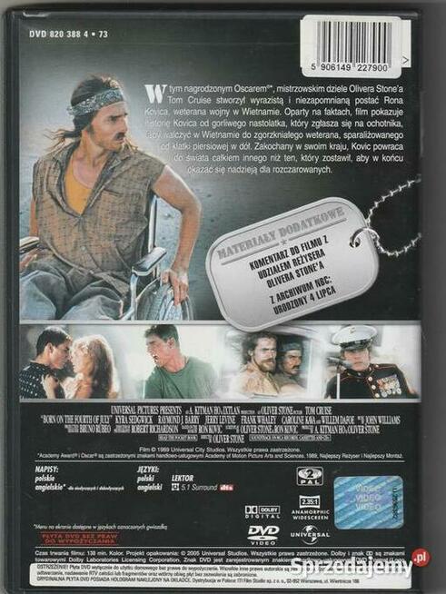 Urodzony 4 Lipca Tom Cruise DVD
