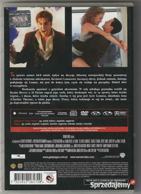 Adwokat diabła Al Pacino DVD