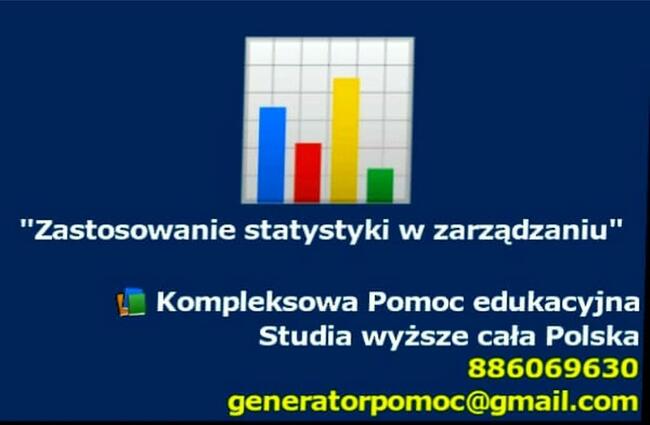 Zastosowanie statystyki w zarządzaniu Pomoc edukacyjna