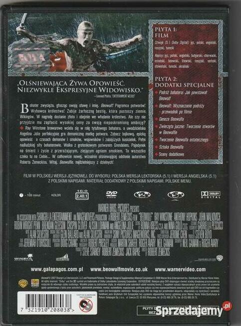 BEOWULF Angelina Jolie - edycja dwupłytowa DVD