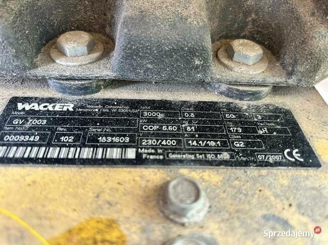 Agregat prądotwórczy Wacker GV7003