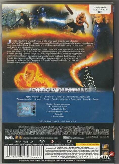 Fantastyczna czwórka DVD