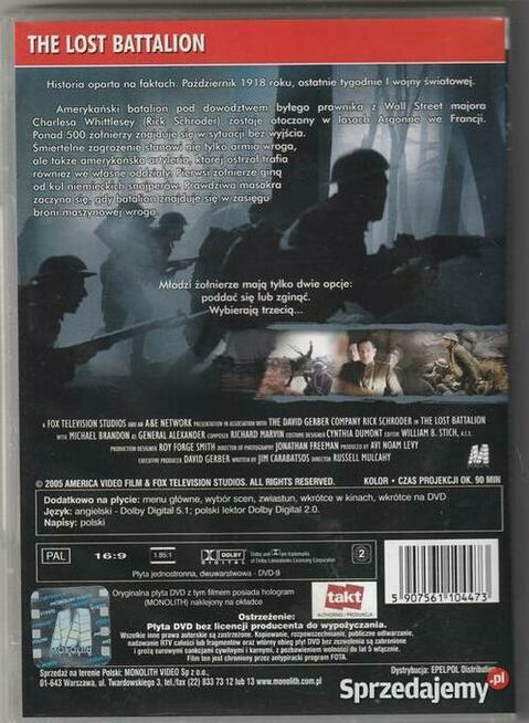 Zaginiony batalion Russell Mulcahy DVD