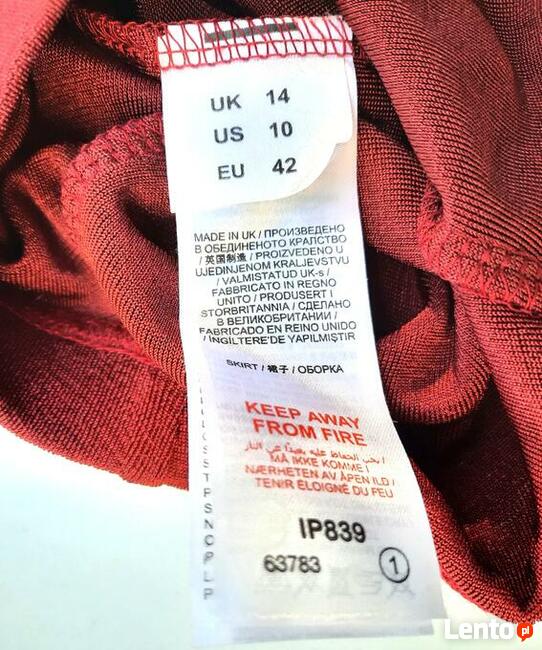 42 spódnica Julipa koralowa na gumie 76-100 cm