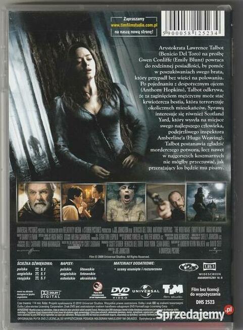 Wilkołak Anthony Hopkins DVD