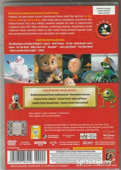 Pixar Short Films Kolekcja krótkometrażówek cz.1