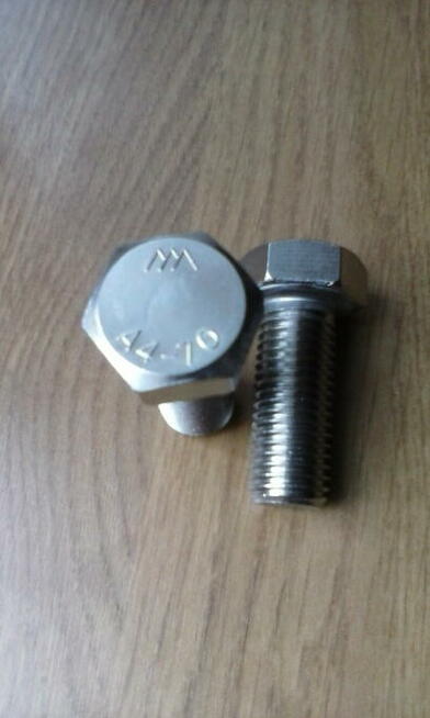 Śruby nierdzewne M16x40 stal kwasoodporna A4-70