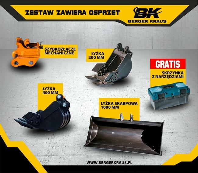 Mini Koparka Berger Kraus BK1500KSR YANMAR