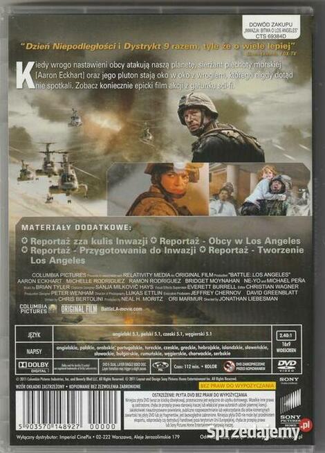 Inwazja Bitwa o Los Angeles Joe Chrest, DVD
