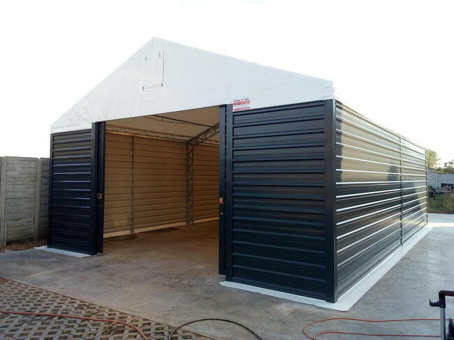 Hala namiotowa całoroczna HAL-POL magazyn wiata garaż rolnic