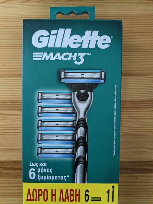 Na Prezent - Gillette Mach3 Maszynka + 6 ostrzy Zafoliowana