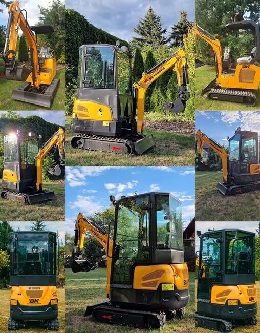 Mini Koparka Berger Kraus BK1500KS z kabiną osprzętem YANMAR