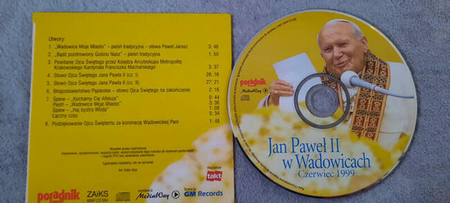Jan Paweł II w Wadowicach 1999r CD - real foto