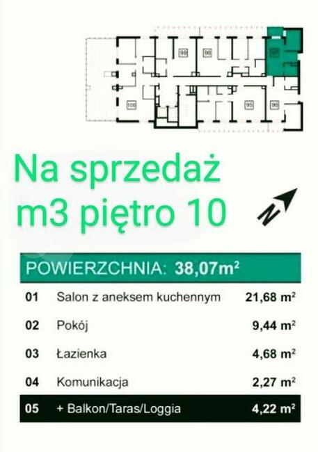 Zgrabne m3 z balkonem r pierwotny Łódź Bałuty