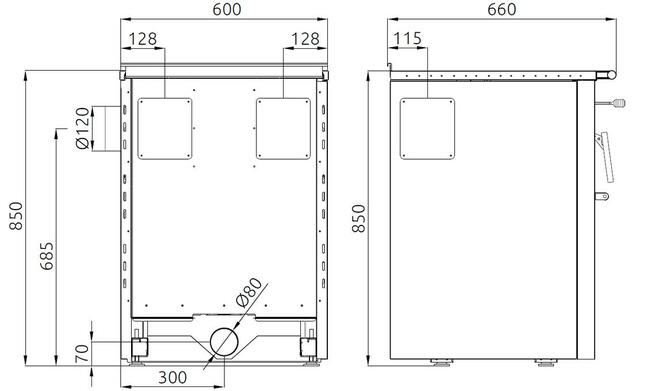 Kuchnia, piec kuchenny SENKO SG-60 INOX