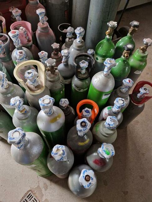 Utylizacja butli po gazach technicznych i medycznych