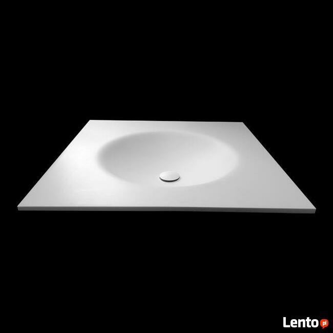 Umywalka wygięta z blatu kompozytowego 60x60x1.2cm