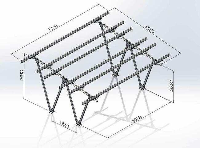 CARPORT - konstrukcja pod fotowoltaikę - produkcja i sprzedaż