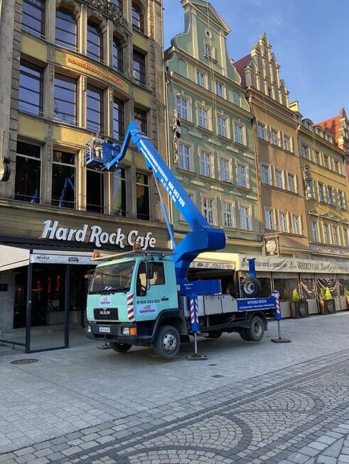 Podnośnik koszowy 35/30/26/25/22/20m Wynajem z operatorem