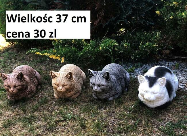 figurki ogrodowe kot koty kotek gipsowy TANIO