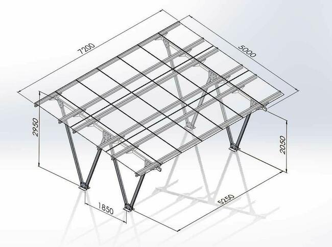 CARPORT - konstrukcja pod fotowoltaikę - produkcja i sprzedaż