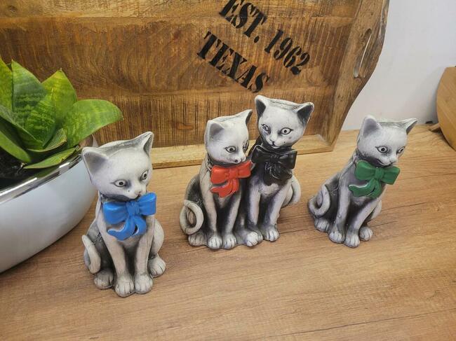 figurka kot kotki gipsowe dekoracja prezent TANIO