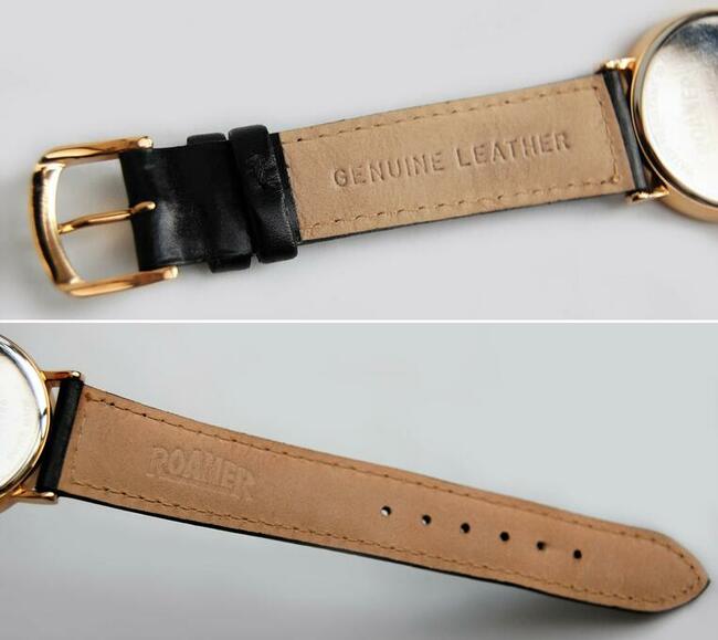 Zegarek męski Roamer of Switzerland 503.209 złoty skórzany