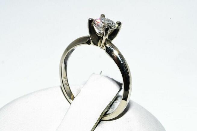 Złoty Pierścionek diament 0,5ct SI2/I CERTYFIKAT 12000pln