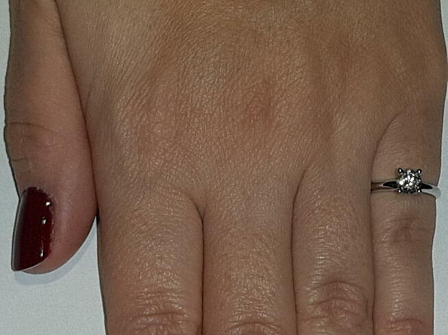 Złoty Pierścionek diament 0,5ct SI2/I CERTYFIKAT 12000pln