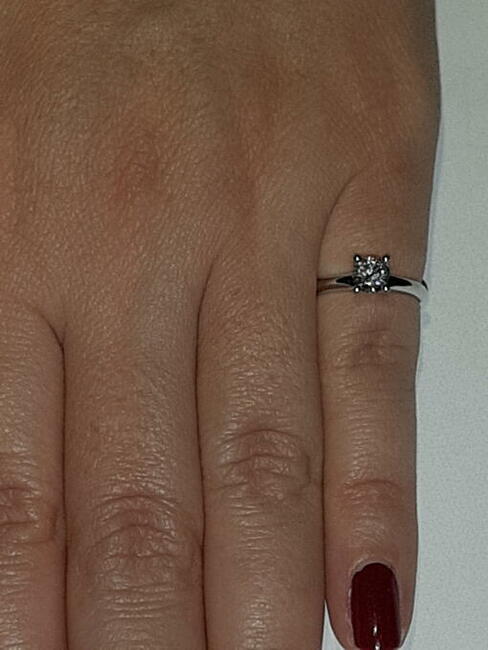 Złoty Pierścionek diament 0,5ct SI2/I CERTYFIKAT 12000pln