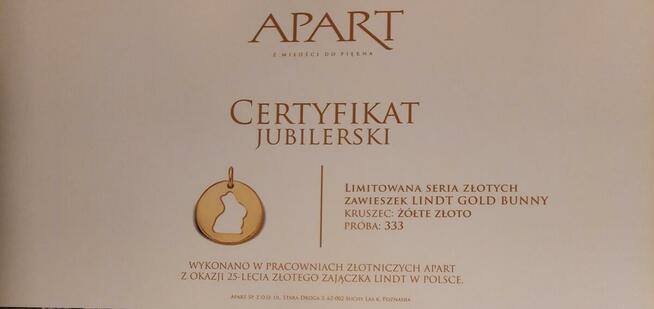 Złoty zajączek LINDT