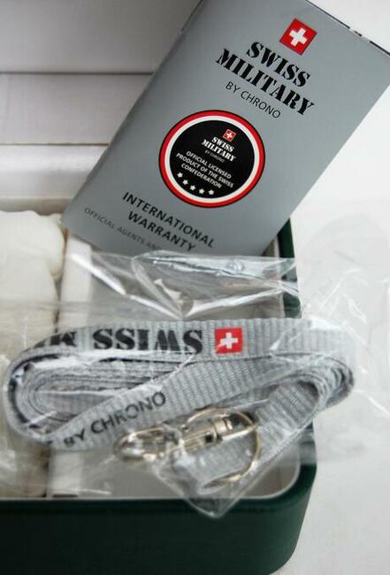 Zegarek męski Swiss Military by Chrono, stal, pozłacany