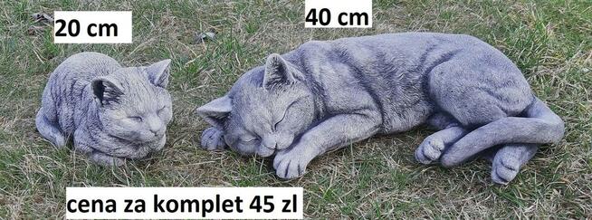 odlew gipsowy kot koty figurki z gipsu