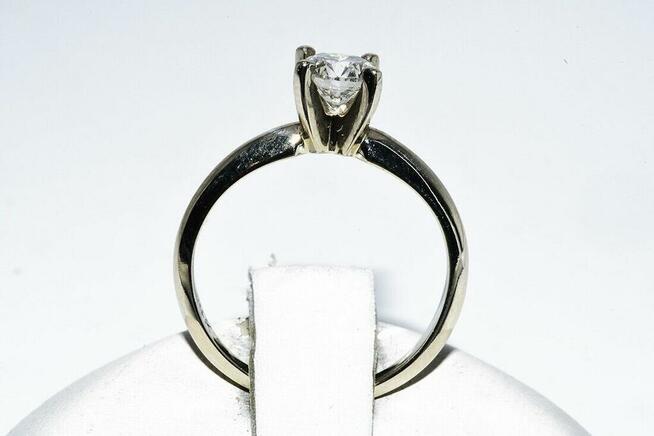 Złoty Pierścionek diament 0,5ct SI2/I CERTYFIKAT 12000pln