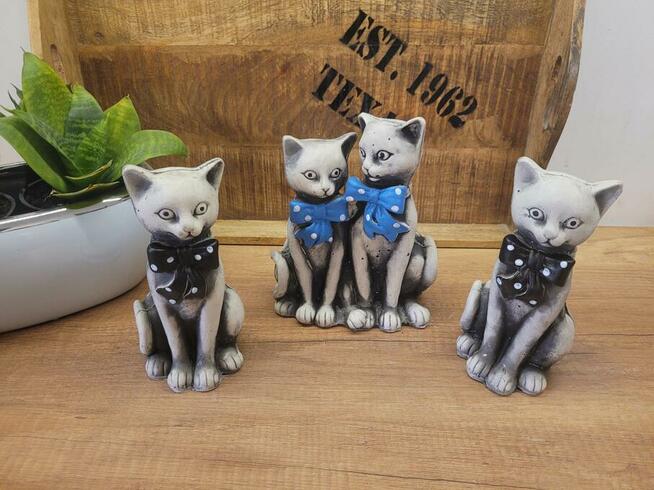 kot koty dekor gipsowy dekory figurka komplet