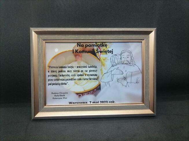 Pamiątka Komunii, Chrztu, Ślubu i inne.