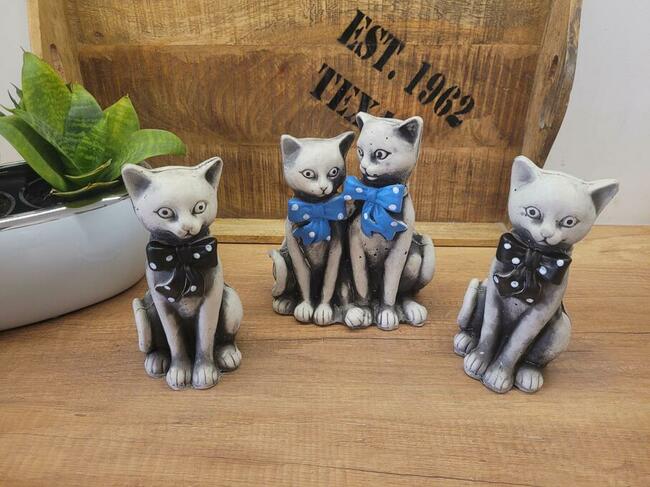 deoracja do domu figurki odlew gipsowy kot