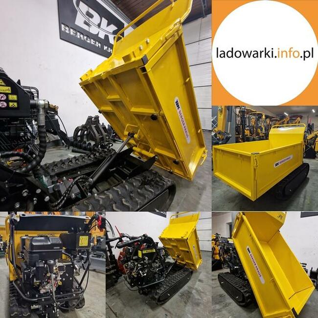 Wozidło spalinowe taczka, gąsienicowa D50HB - udźwig 500kg