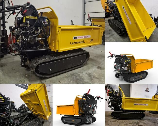 Wozidło spalinowe taczka, gąsienicowa D50HB - udźwig 500kg