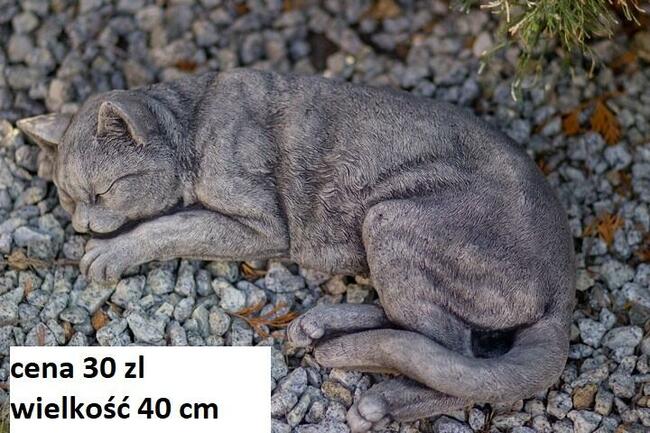 koty z gipsu figurki ogrodowe kotki kot