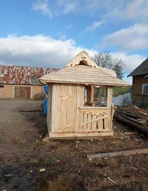 Ręcznie Rzeźbiona Altana Ogrodowa Rękodzieło wyprzedaż
