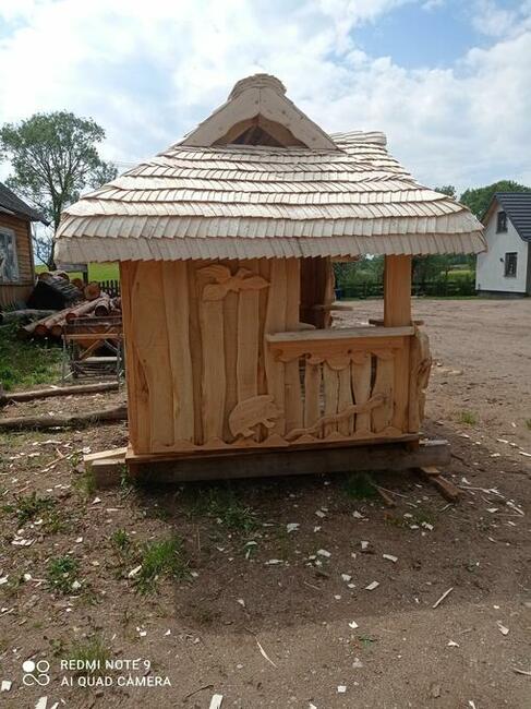 Ręcznie Rzeźbiona Altana Ogrodowa Rękodzieło wyprzedaż