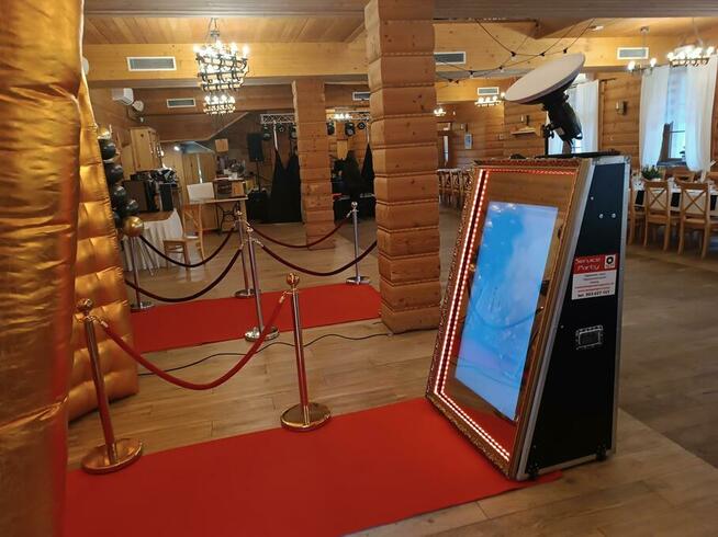 Foto lustro 65 ścianka złota foto budka love ciężki dym