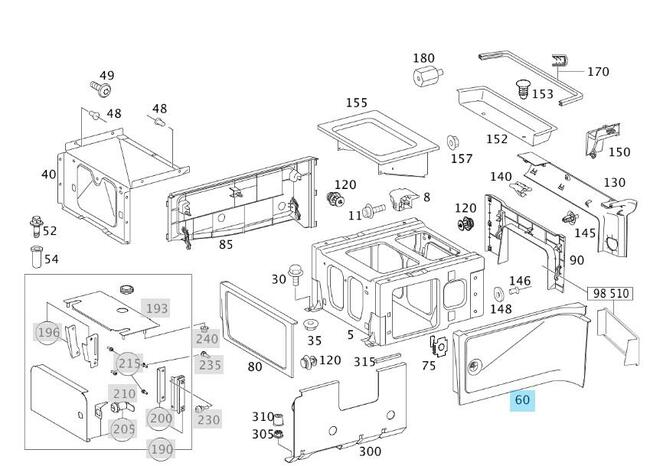 2x Klips kołek spinka zatrzask pokrywy foteli Viano Vito 639