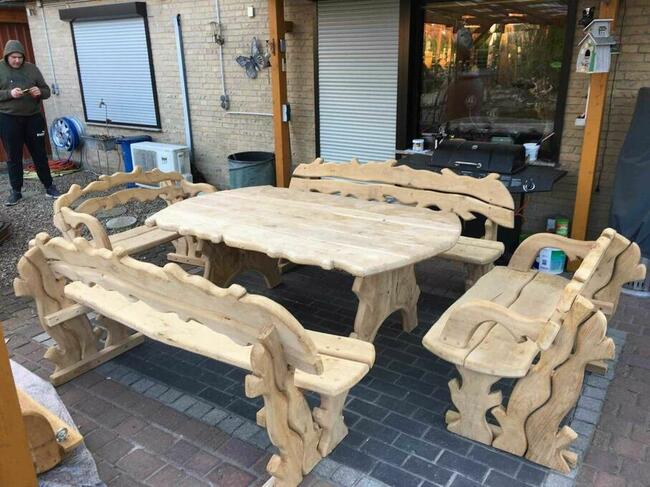 Ręcznie Rzeźbiona Altana Ogrodowa Rękodzieło wyprzedaż